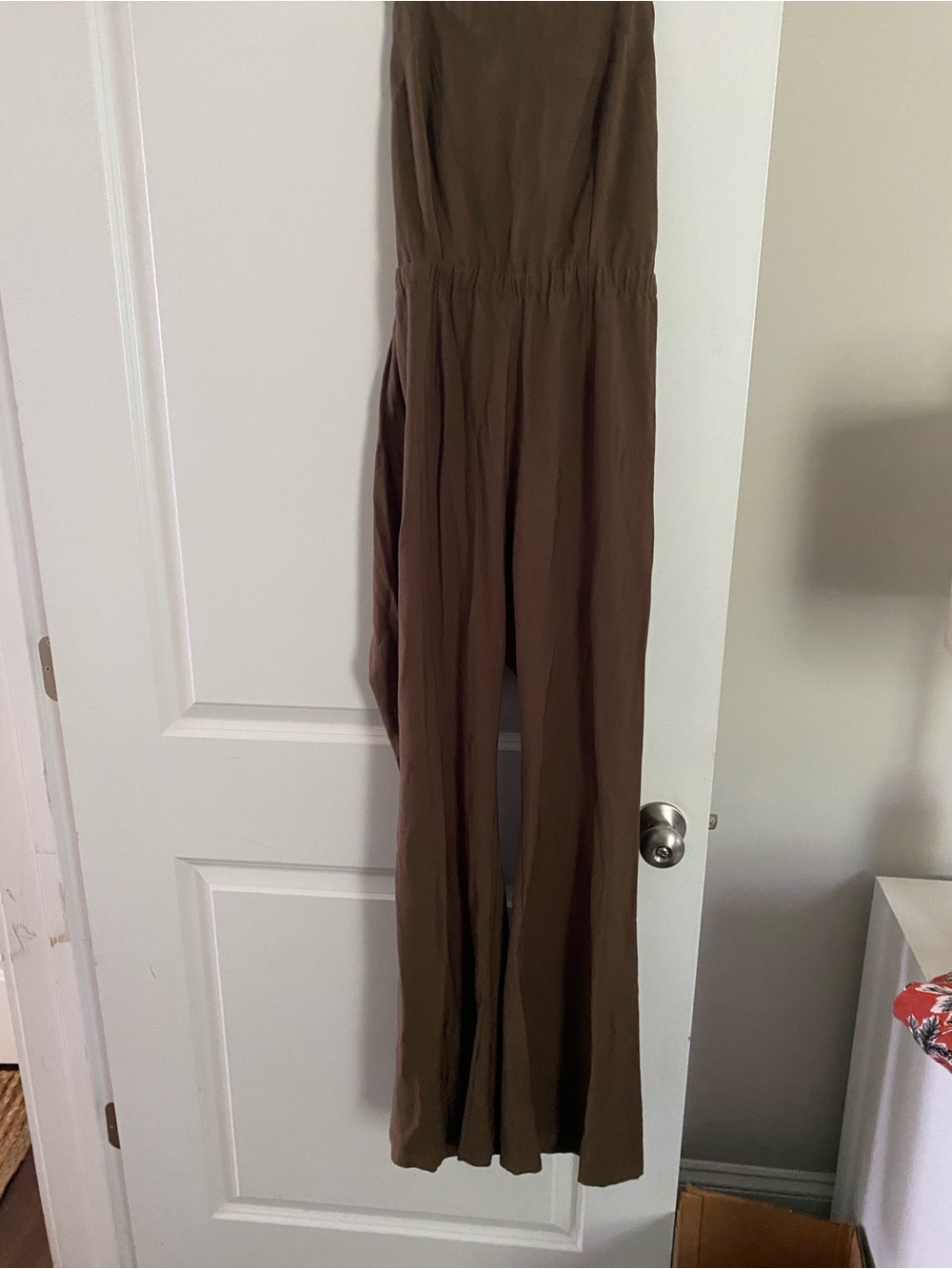 Material Girl olive green Wide-Leg Jumpsuit NWT